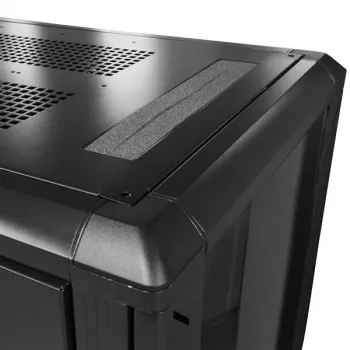 StarTech.com armadio rack server 25U a 4 montanti, armadio rack 19 pollici per dati con chiusura per computer/AV/attrezzature IT, rack per ufficio/rete domestica con ruote e guide di montaggio regolabili