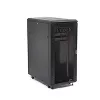 StarTech.com armadio rack server 25U a 4 montanti, armadio rack 19 pollici per dati con chiusura per computer/AV/attrezzature IT, rack per ufficio/rete domestica con ruote e guide di montaggio regolabili