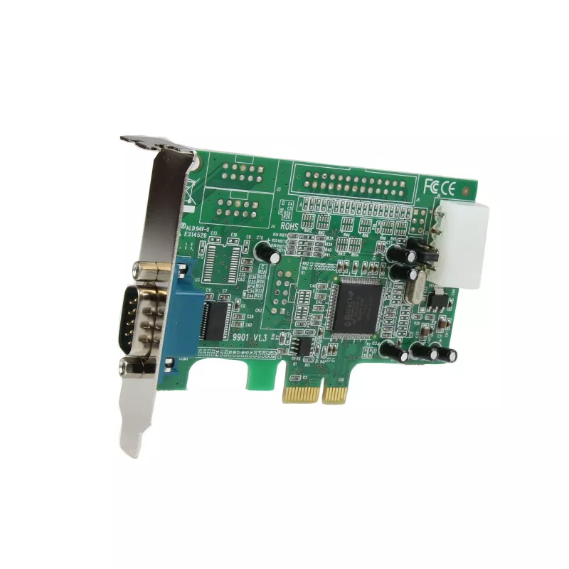 StarTech.com scheda adattatore seriale RS232 PCI Express a 1 porta – controller host seriale PCIe RS232 – PCIe a seriale DB9 – UART 16550 – scheda di espansione low-profile – Windows e Linux
