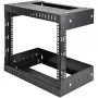 StarTech.com rack di rete a parete 8U 19 pollici – profondità regolabile 12–20 pollici rack server open-frame a 2 montanti per AV/dati/IT comunicazione/attrezzature informatiche/switch con gabbie e viti