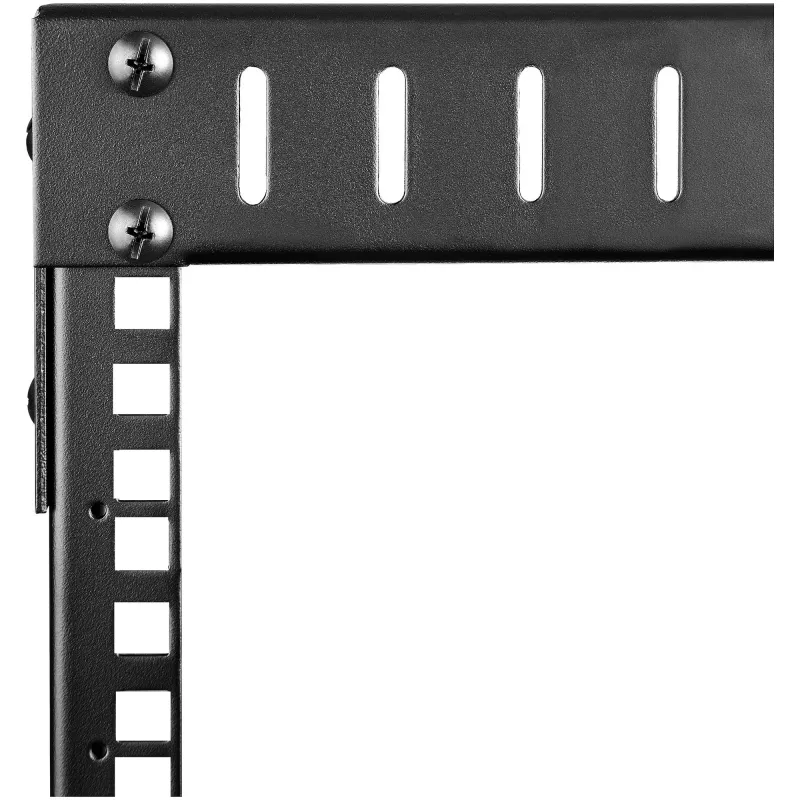 StarTech.com rack di rete a parete 8U 19 pollici – profondità regolabile 12–20 pollici rack server open-frame a 2 montanti per AV/dati/IT comunicazione/attrezzature informatiche/switch con gabbie e viti