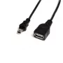 StarTech.com cavo Mini USB 2.0 da 1 ft - USB A a Mini B F/M, 0,3 m, USB A, Mini-USB B, maschio/femmina, 0,48 Gbit/s, nero