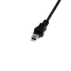 StarTech.com cavo Mini USB 2.0 da 1 ft - USB A a Mini B F/M, 0,3 m, USB A, Mini-USB B, maschio/femmina, 0,48 Gbit/s, nero
