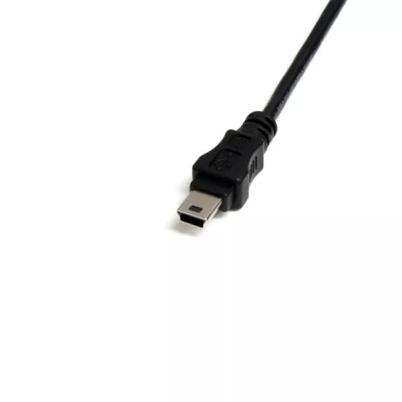StarTech.com cavo Mini USB 2.0 da 1 ft - USB A a Mini B F/M, 0,3 m, USB A, Mini-USB B, maschio/femmina, 0,48 Gbit/s, nero