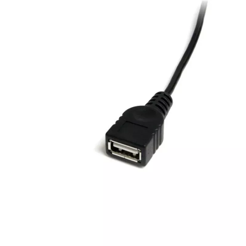 StarTech.com cavo Mini USB 2.0 da 1 ft - USB A a Mini B F/M, 0,3 m, USB A, Mini-USB B, maschio/femmina, 0,48 Gbit/s, nero