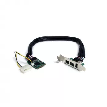 StarTech.com scheda adattatore FireWire Mini PCI Express 3 porte 2b 1a 1394