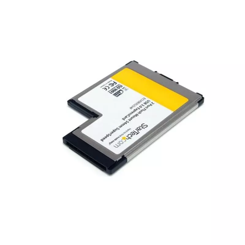 StarTech.com scheda adattatore ExpressCard 54mm flush mount SuperSpeed USB 3.0 a 2 porte con supporto UASP