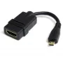 StarTech.com adattatore Micro HDMI a HDMI - video 4K 30Hz - dongle adattatore/cavo convertitore robusto High Speed Micro HDMI Type-D a HDMI 1.4 - monitor, TV e display Ultra HD HDMI - nero/argento