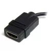 StarTech.com adattatore Micro HDMI a HDMI - video 4K 30Hz - dongle adattatore/cavo convertitore robusto High Speed Micro HDMI Type-D a HDMI 1.4 - monitor, TV e display Ultra HD HDMI - nero/argento