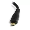 StarTech.com adattatore Micro HDMI a HDMI - video 4K 30Hz - dongle adattatore/cavo convertitore robusto High Speed Micro HDMI Type-D a HDMI 1.4 - monitor, TV e display Ultra HD HDMI - nero/argento