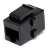 StarTech.com connettore keystone RJ45 Cat 6 per rete - F/F, nero, RJ-45, RJ-45, 90 mm, 125 mm, 2 mm