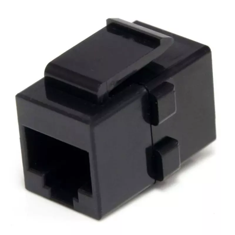 StarTech.com connettore keystone RJ45 Cat 6 per rete - F/F, nero, RJ-45, RJ-45, 90 mm, 125 mm, 2 mm