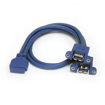 StarTech.com cavo USB 3.0 panel mount a 2 porte - cavo USB A a header motherboard F/F
