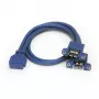 StarTech.com cavo USB 3.0 panel mount a 2 porte - cavo USB A a header motherboard F/F