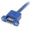 StarTech.com cavo USB 3.0 panel mount a 2 porte - cavo USB A a header motherboard F/F
