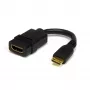 StarTech.com adattatore da Mini HDMI a HDMI 5in - adattatore HDMI High Speed 4K - adattatore HDMI High Speed Ultra HD 4K 30Hz - HDMI 1.4 - connettori placcati oro - adattatore Mini HDMI UHD 4K - nero