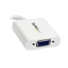 StarTech.com adattatore da Mini DisplayPort a VGA - convertitore attivo da Mini DP a VGA - video 1080p - da Mac/PC mDP o Thunderbolt 1/2 a monitor/proiettore/display VGA - dongle da mDP 1.2 a VGA - bianco