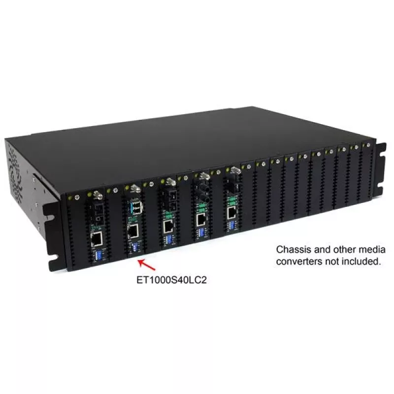 StarTech.com convertitore di media in fibra monomodale Gigabit 1000 Mbps LC 40 km