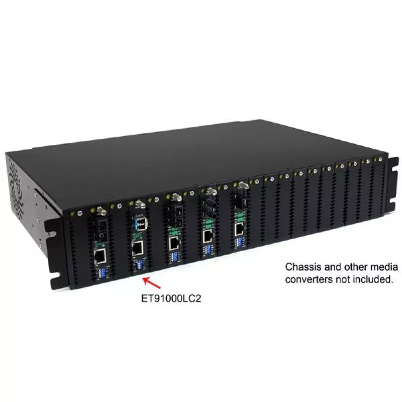 StarTech.com convertitore di media in fibra ottica Gigabit 1000Mbps fibra MM LC 550m