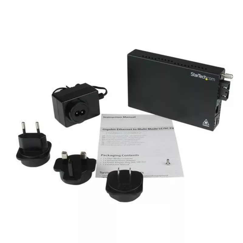 StarTech.com convertitore di media in fibra ottica multimodale Gigabit Ethernet SC 550m - 1000 Mbit/s