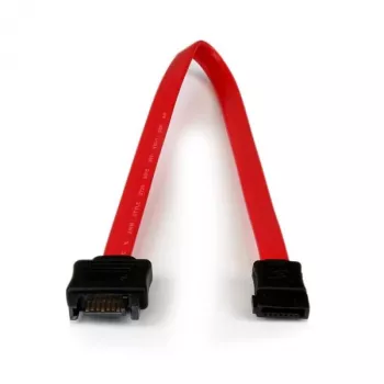 StarTech.com cavo di prolunga SATA da 0,3 m, 0,3 m, SATA III, SATA 7 pin, SATA 7 pin, maschio/femmina, nero, rosso