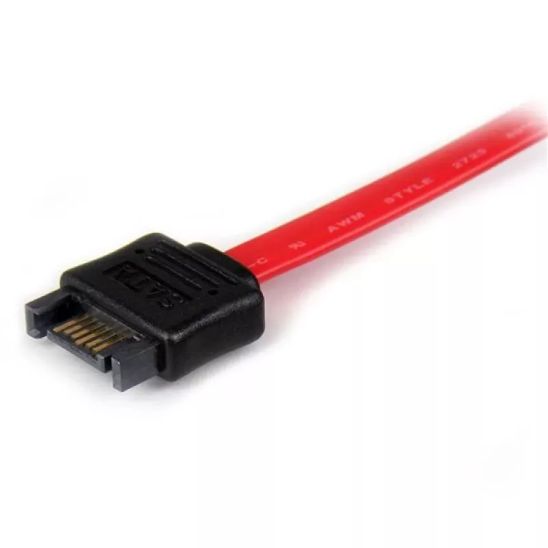 StarTech.com cavo di prolunga SATA da 0,3 m, 0,3 m, SATA III, SATA 7 pin, SATA 7 pin, maschio/femmina, nero, rosso