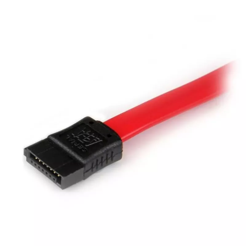 StarTech.com cavo di prolunga SATA da 0,3 m, 0,3 m, SATA III, SATA 7 pin, SATA 7 pin, maschio/femmina, nero, rosso