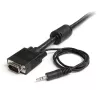 StarTech.com cavo VGA coassiale per monitor ad alta risoluzione da 2m con audio HD15 M/M