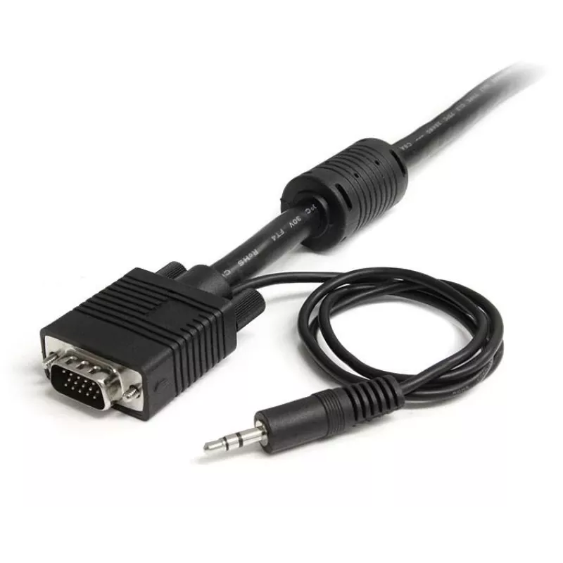 StarTech.com cavo VGA coassiale per monitor ad alta risoluzione da 2m con audio HD15 M/M