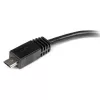 StarTech.com cavo adattatore da Micro-USB a Mini-USB da 15 cm M/F, 0,15 m, Mini-USB B, Micro-USB A, maschio/femmina, nero
