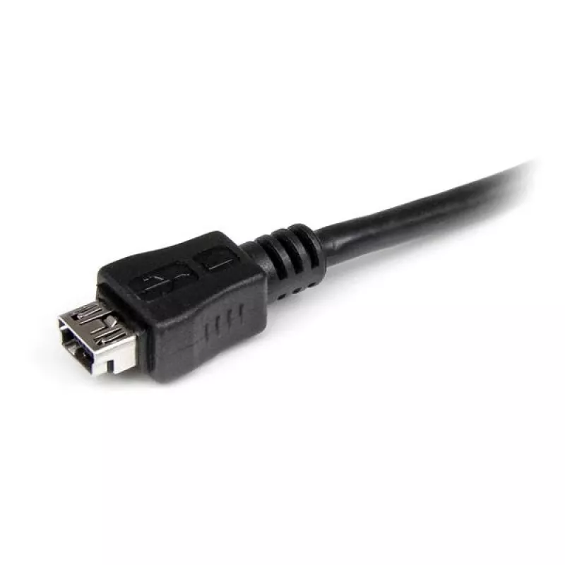 StarTech.com cavo adattatore da Micro-USB a Mini-USB da 15 cm M/F, 0,15 m, Mini-USB B, Micro-USB A, maschio/femmina, nero