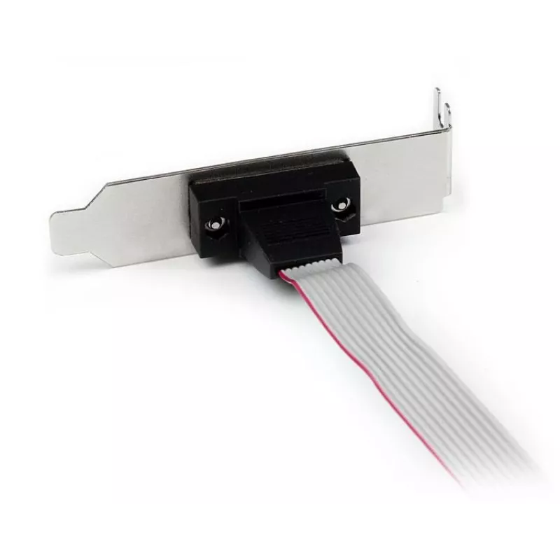 StarTech.com staffa per porta seriale DB9 a 1 porta da 16 pollici a header a 10 pin – Low Profile