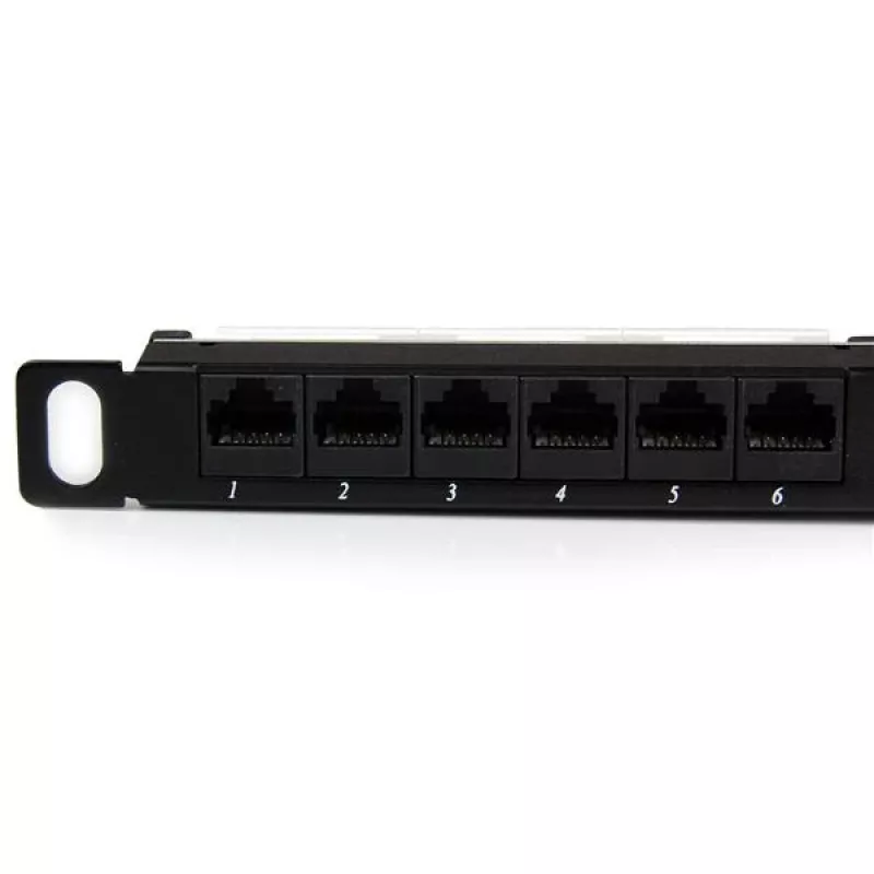 StarTech.com patch panel Cat5e a 24 porte 0.5U – patch panel RJ45 Ethernet rackmount Cat 5e 110