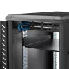 StarTech.com ripiano per rack server 2U – ripiano universale a sbalzo per montaggio rack per rack e armadio per apparecchiature di rete da 19 pollici – acciaio ad alta portata – portata 22,6 kg – ripiano profondo 22 pollici, nero
