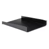 StarTech.com ripiano per rack server 2U – ripiano universale a sbalzo per montaggio rack per rack e armadio per apparecchiature di rete da 19 pollici – acciaio ad alta portata – portata 22,6 kg – ripiano profondo 22 pollici, nero