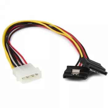 StarTech.com adattatore splitter cavo di alimentazione a Y da 30,5 cm LP4 a 2x SATA con blocco – da LP4 a 4 pin a doppio SATA