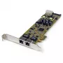 StarTech.com scheda di rete PCI Express Gigabit Ethernet dual-port PCIe – PoE/PSE