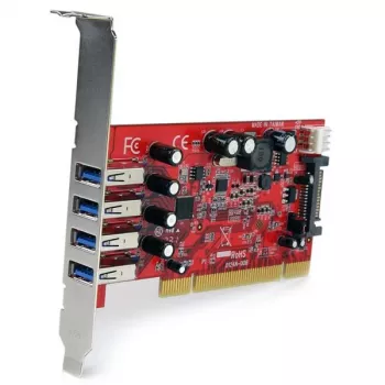 StarTech.com scheda adattatore PCI USB 3.0 a 4 porte con connettore di alimentazione SATA/SP4