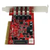 StarTech.com scheda adattatore PCI USB 3.0 a 4 porte con connettore di alimentazione SATA/SP4