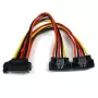 StarTech.com adattatore cavo SATA Power Y-Splitter con latch da 15 cm – connettore maschio/femmina