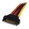 StarTech.com adattatore cavo SATA Power Y-Splitter con latch da 15 cm – connettore maschio/femmina