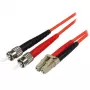 StarTech.com cavo in fibra ottica da 5 m – multimodale duplex 50/125 – cavo jumper in fibra LSZH – LC/ST