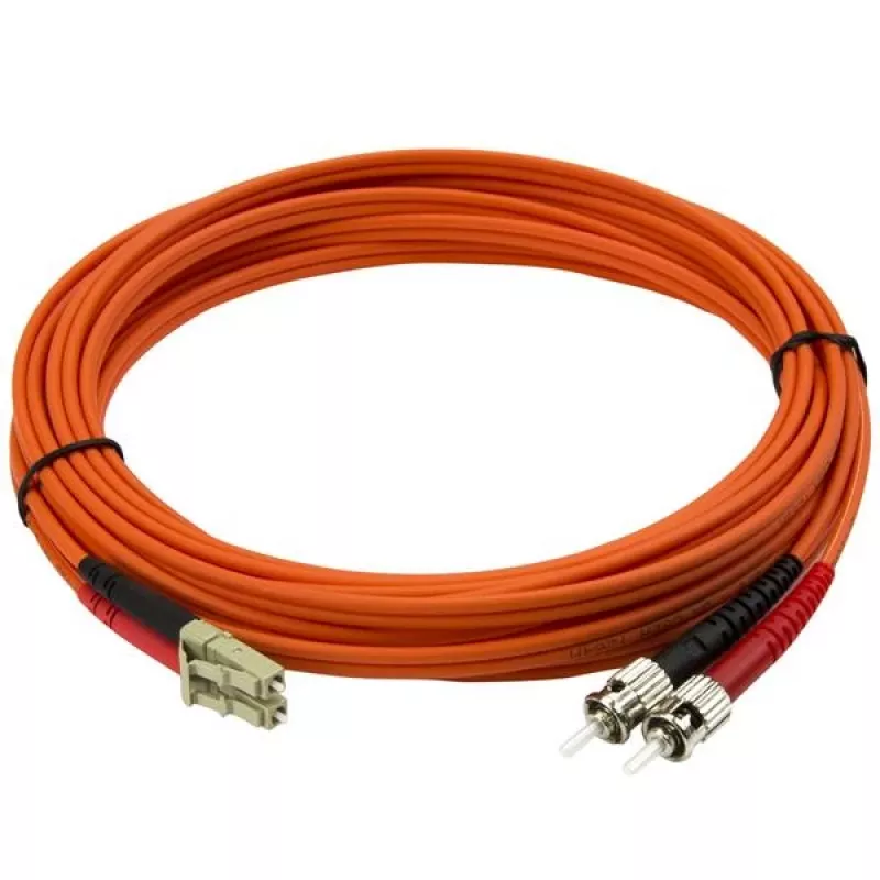 StarTech.com cavo in fibra ottica da 5 m – multimodale duplex 50/125 – cavo jumper in fibra LSZH – LC/ST
