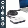 StarTech.com adattatore di rete USB 3.0 a Gigabit Ethernet NIC con hub a 3 porte – bianco