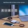 StarTech.com adattatore di rete USB 3.0 a Gigabit Ethernet NIC con hub a 3 porte – bianco