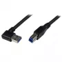 StarTech.com cavo SuperSpeed USB 3.0 da 1 m nero – A a B ad angolo retto – M/M