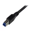 StarTech.com cavo SuperSpeed USB 3.0 da 1 m nero – A a B ad angolo retto – M/M