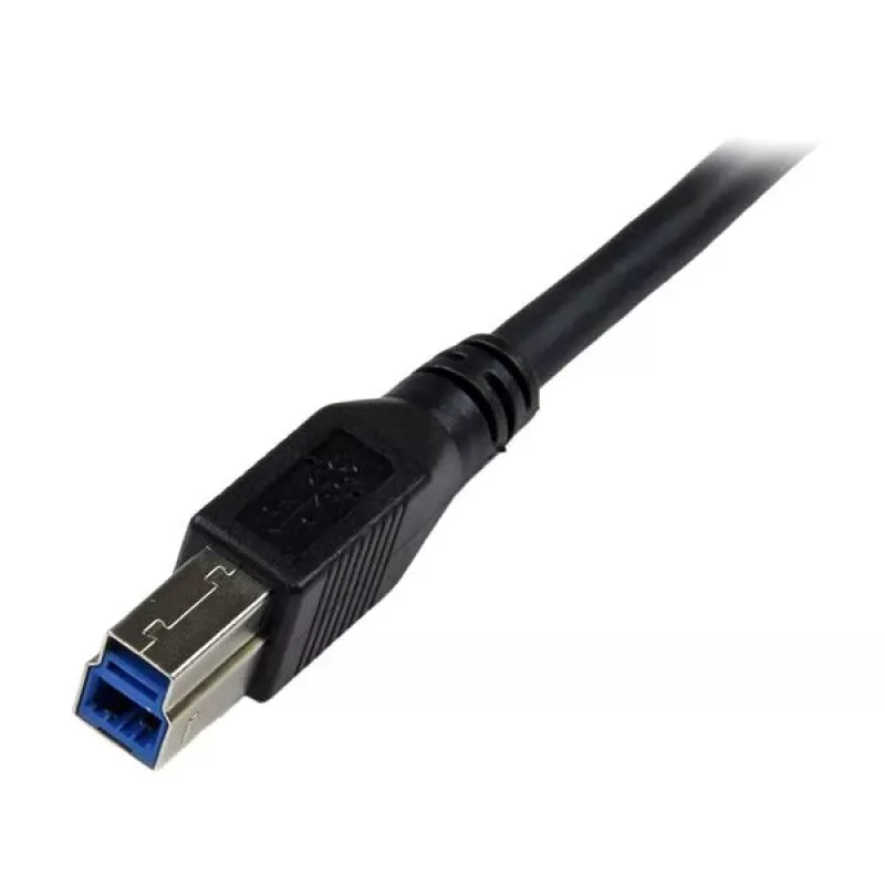 StarTech.com cavo SuperSpeed USB 3.0 da 1 m nero – A a B ad angolo retto – M/M
