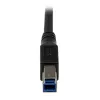 StarTech.com cavo SuperSpeed USB 3.0 da 1 m nero – A a B ad angolo retto – M/M