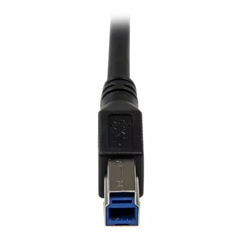 StarTech.com cavo SuperSpeed USB 3.0 da 1 m nero – A a B ad angolo retto – M/M